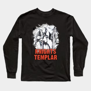 ✞ Knights Templar ✞ Crusaders Warriors ✞ Red White Black Edition Long Sleeve T-Shirt